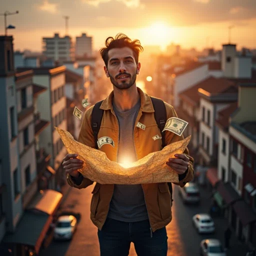 Before and after scenario showing benefits of planning trips around strong currency